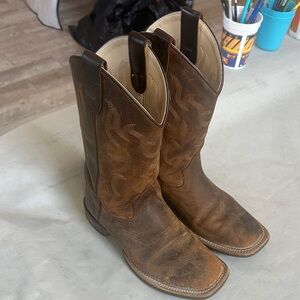 Children's Rustic Brown Cowboy Boots